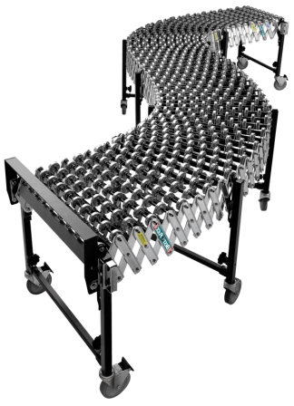 福来轮伸缩输送机，旋转轮伸缩输送机